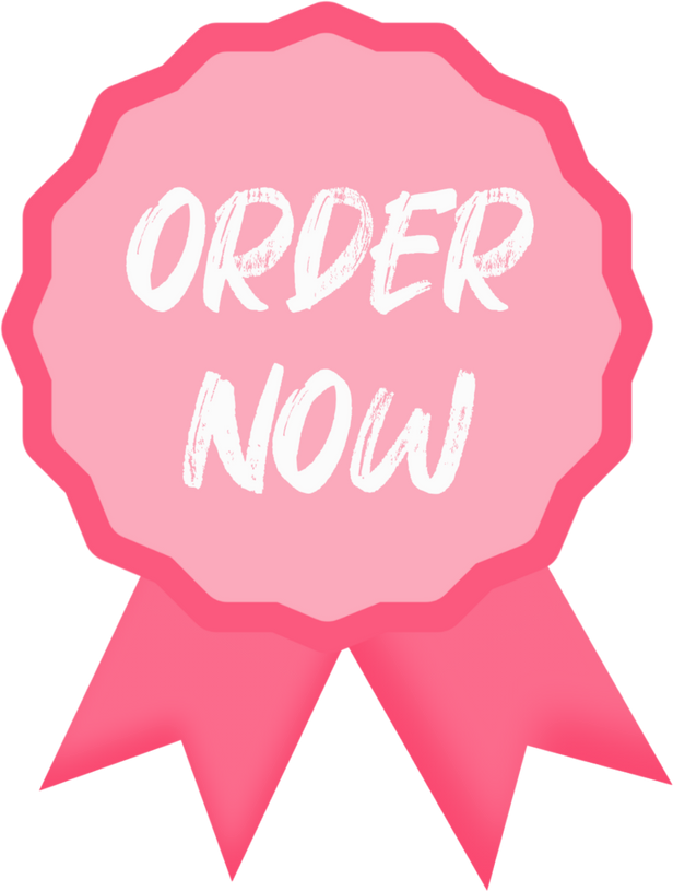 Pink Order Now Badge